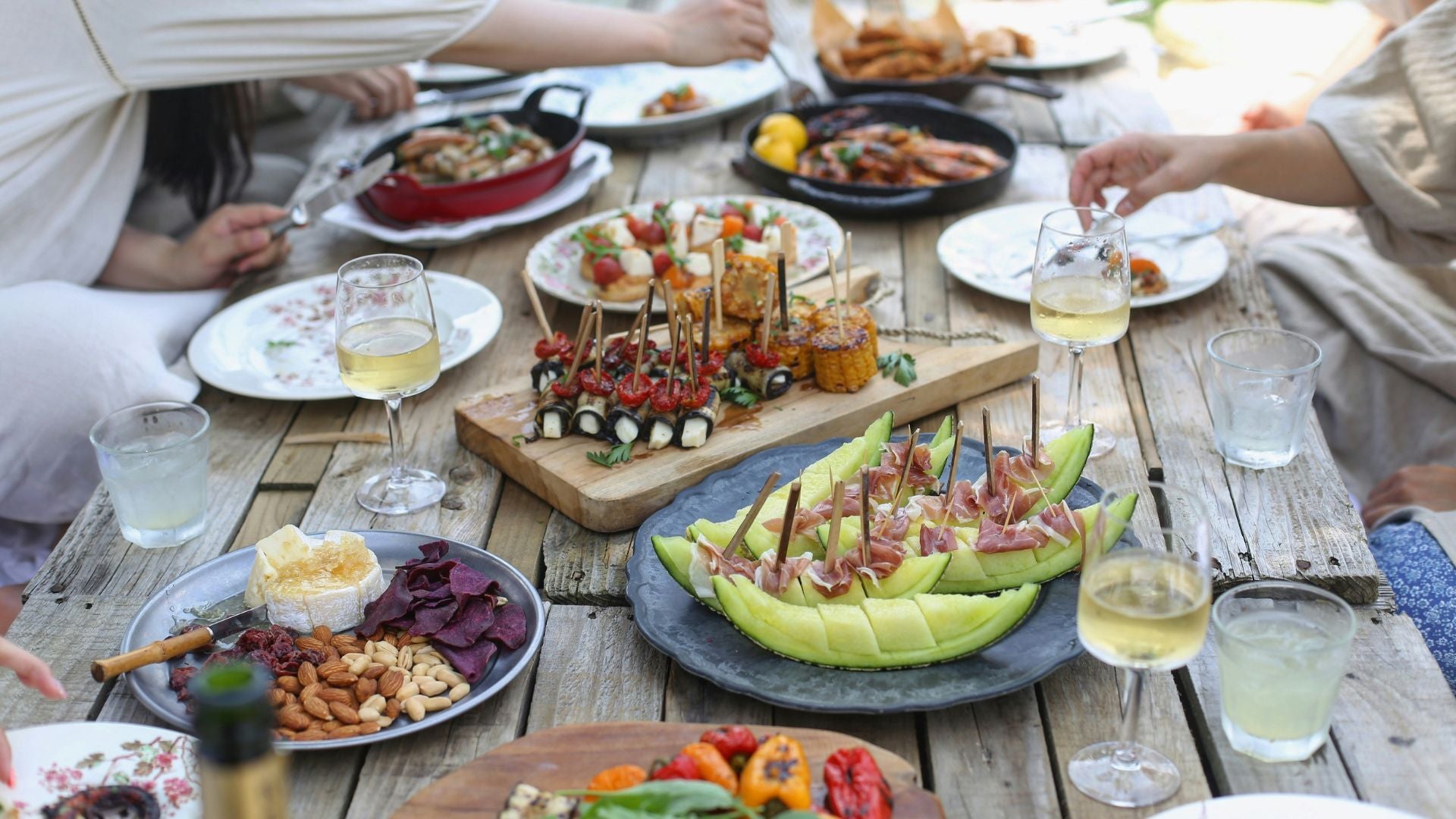 Bank holiday party essentials table spread