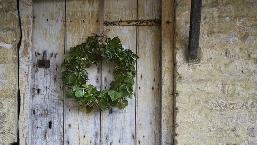 October most loved products - autumn wreath on door.