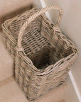 Wicker Stair Basket.