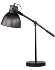 Antique coal desk lamp.