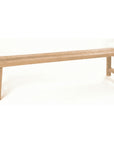 Extra large teak wooden rustic bench.