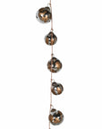 Gold and silver glass bauble Christmas garland.