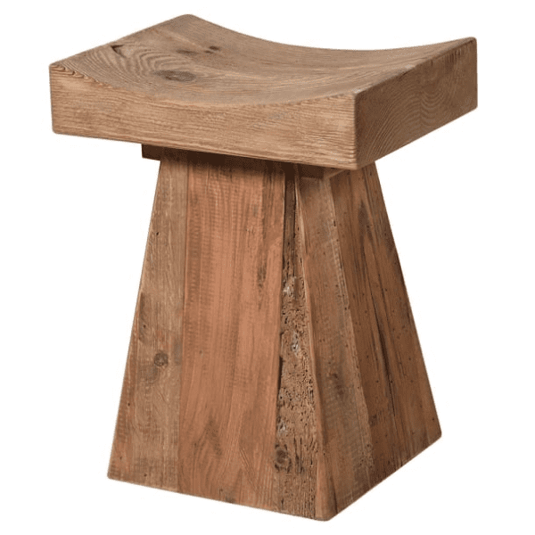Small wooden stool.