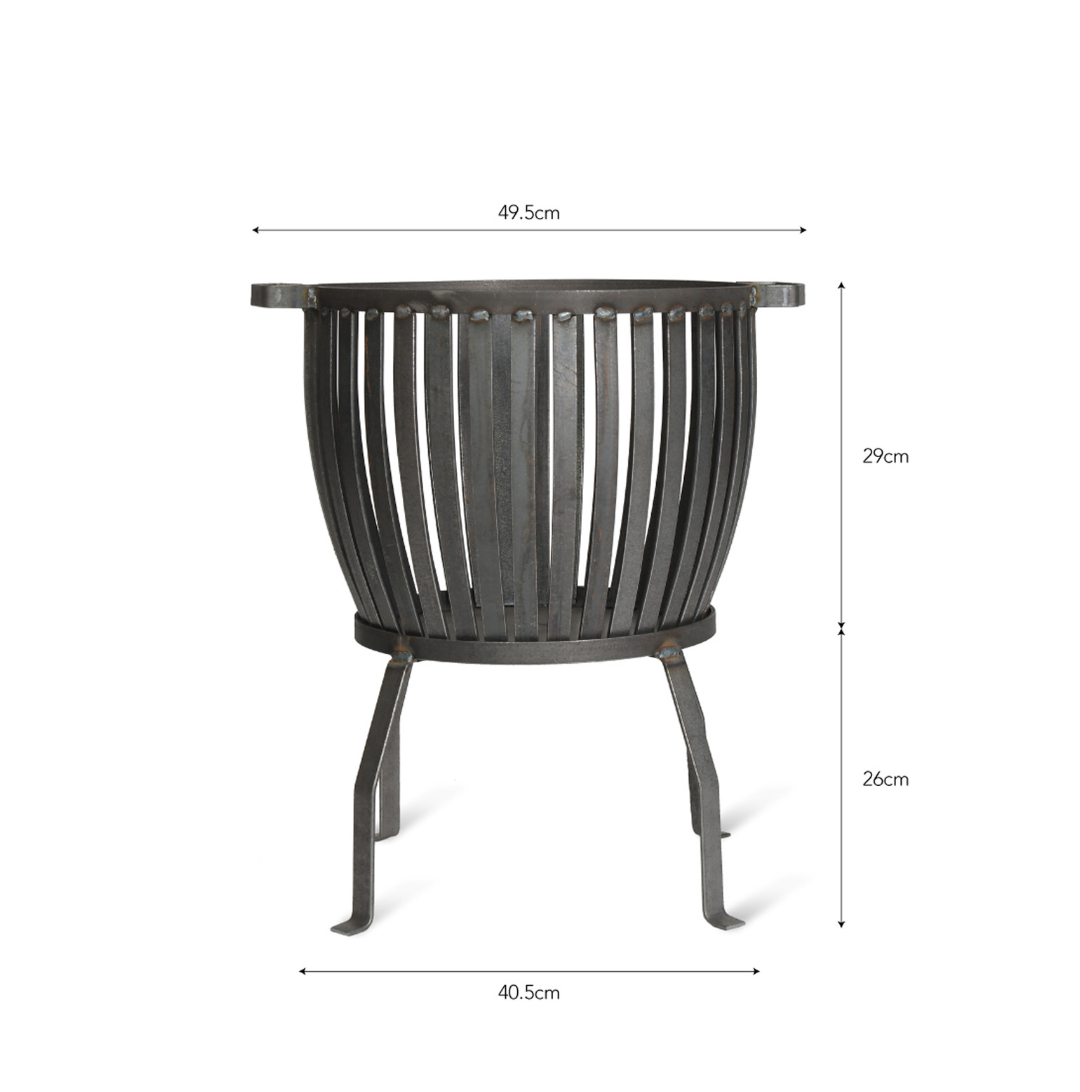 Barry Fire Pit large with dimensions