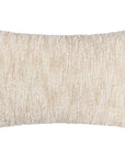 Rustic woven bouclé rectangle natural cushion product image.