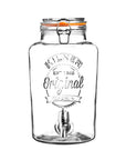 Kilner 5 litre round glass drink dispenser.