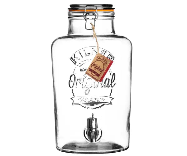 Kilner 8 litre drink dispenser with tag.