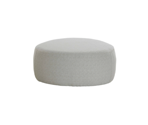 Large beige pouf product image.