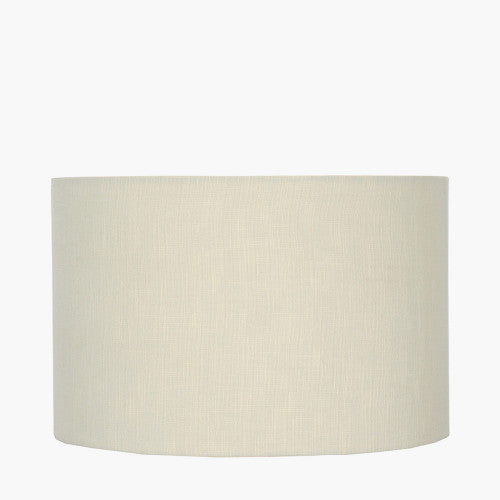 Large cream linen lamp shade.