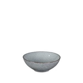 Small blue glazed cereal bowl.