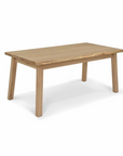 Product image of large rectangular oak dining table.