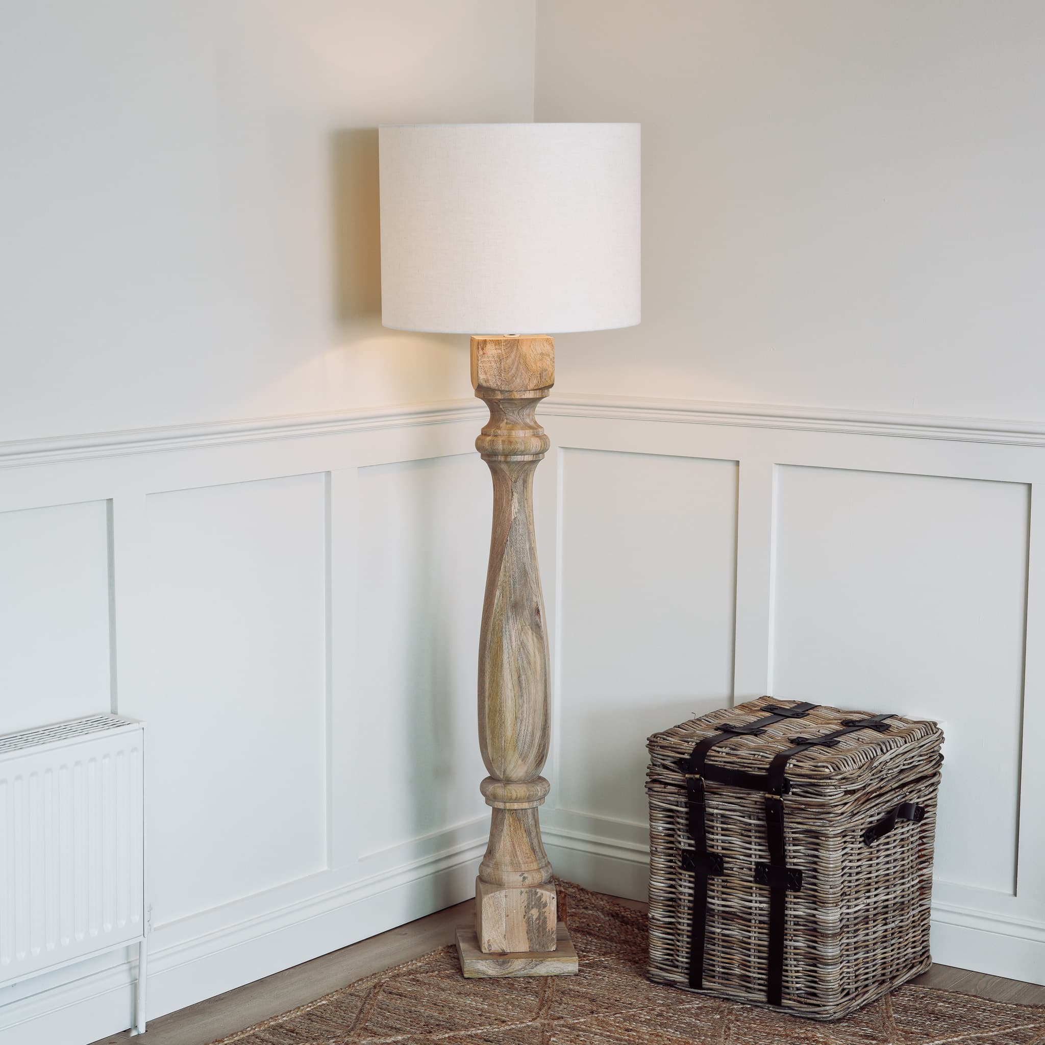 Oak floor fashion lamp base