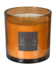 Sences amber 3 wick candle product image.