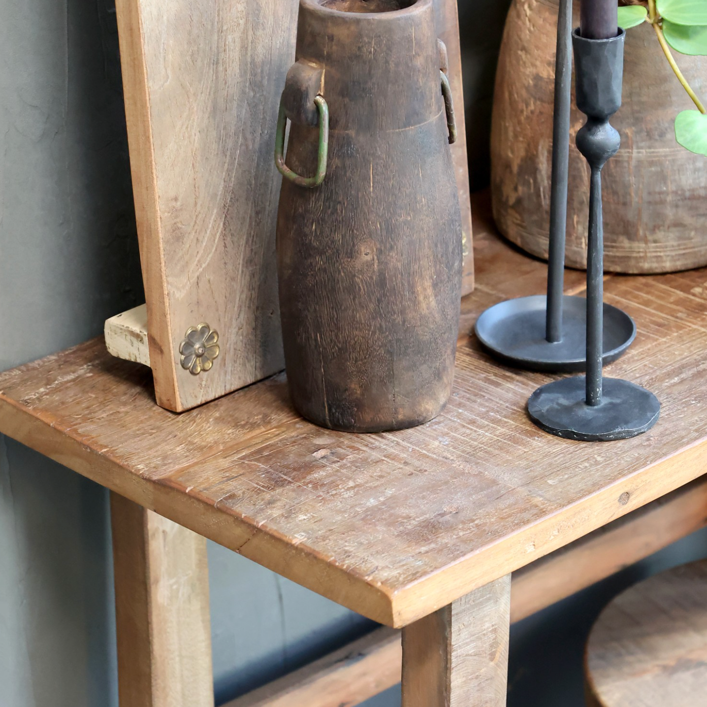 Reclaimed console table. 