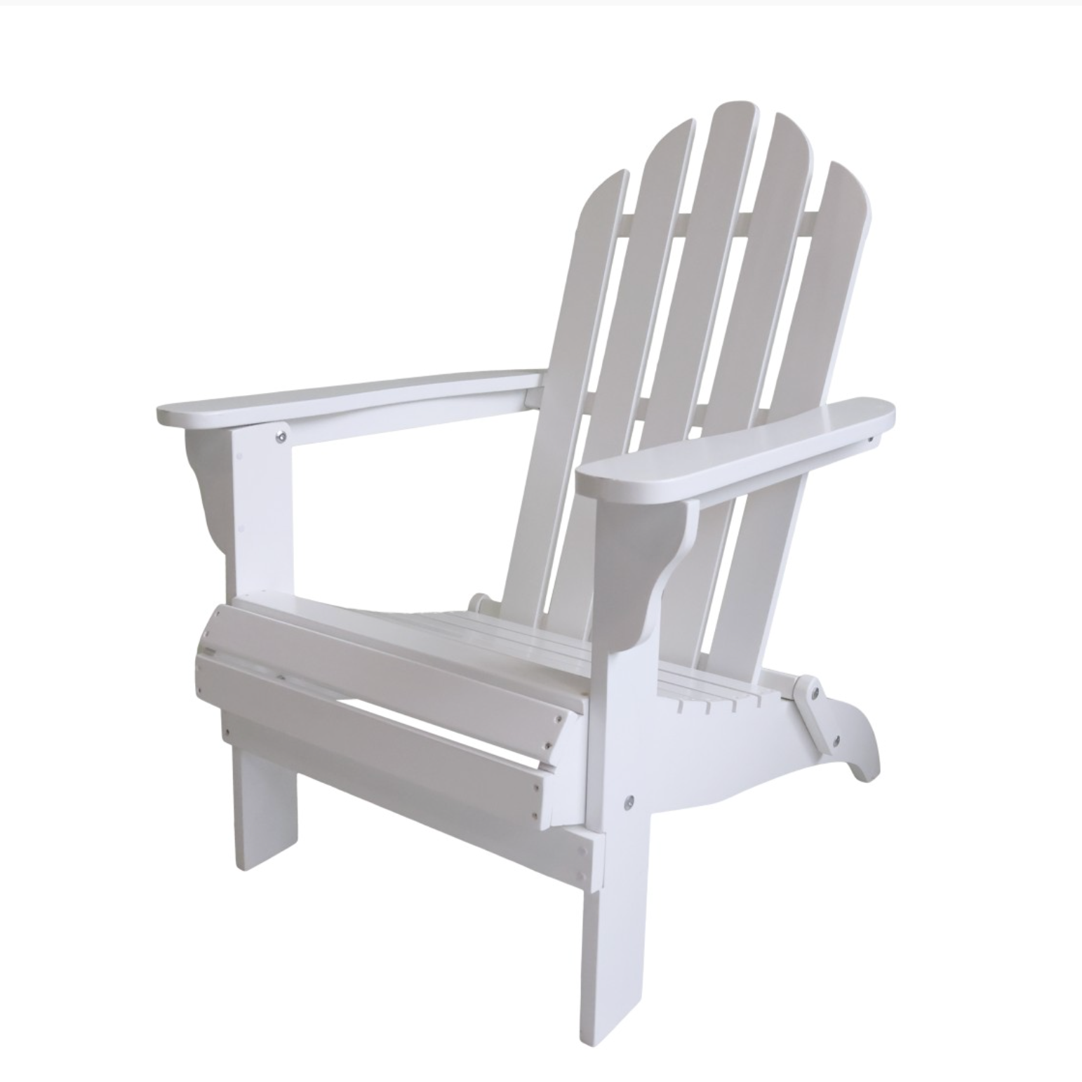 White wooden garden chair