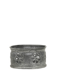 small Antique zinc candle holder.
