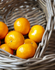 Heart Shaped Baskets Set with oranges. 