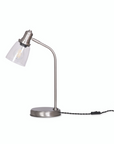 Nickel LED desk lamp.