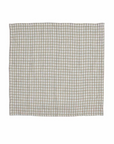 Natural gingham linen napkin.