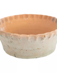 Large Terracotta Planter with a Pie Crust Rim 