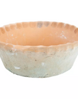 Small Terracotta Planter with a Pie Crust Rim 