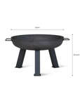 Ryder Rustic Fire Pit - Cast Iron