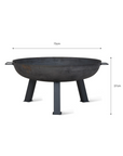 Ryder Rustic Fire Pit - Cast Iron