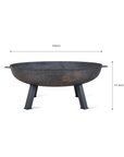 Ryder Rustic Fire Pit - Cast Iron