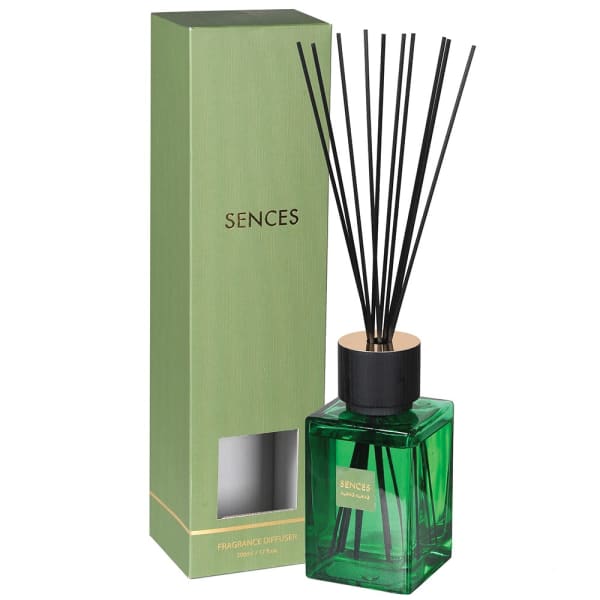 Green Sences alang alang reed diffuser with presentation box.