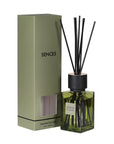 Green florist Sences mini reed diffuser with presentation box.