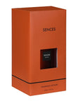 Orange sienna Sences reed diffuser in presentation box.