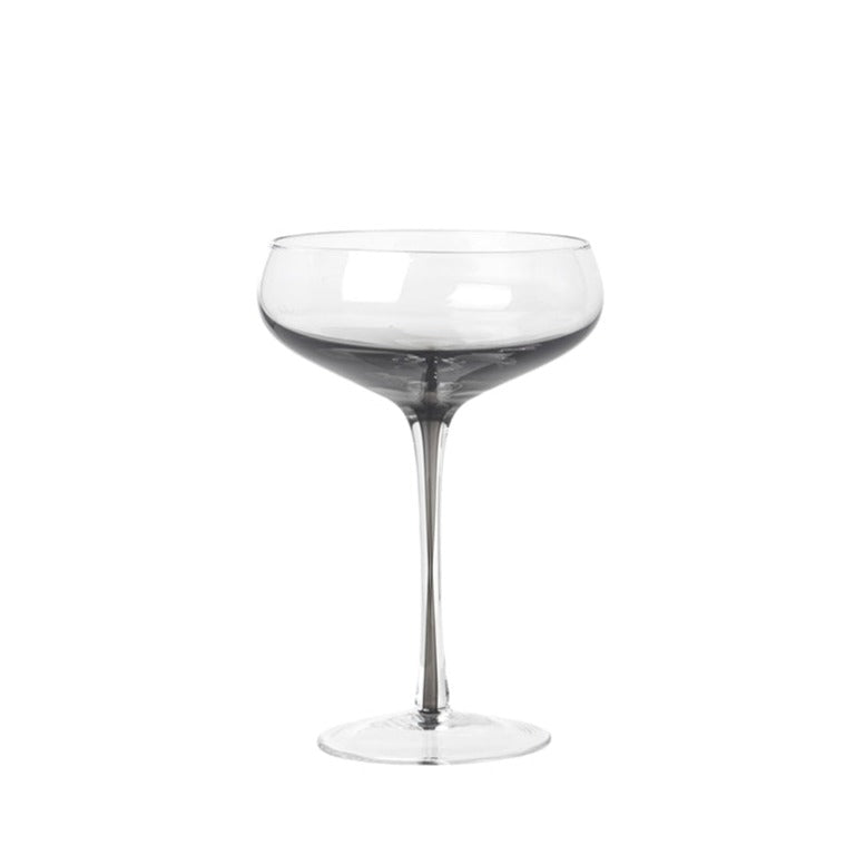Smokey grey cocktail glass.