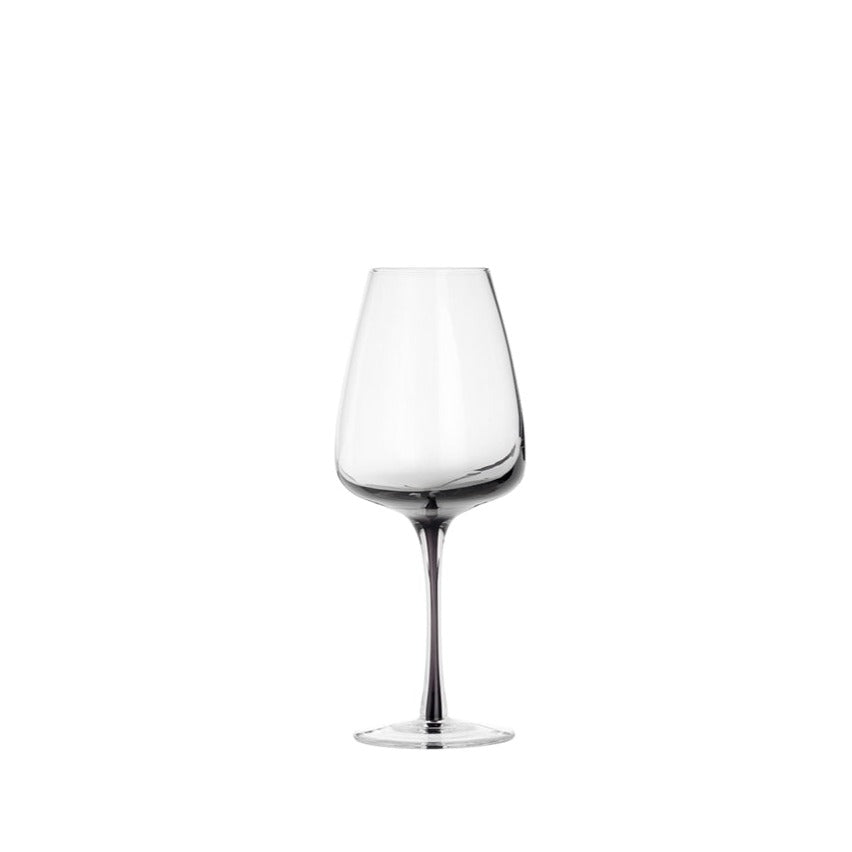 Grey white wine glass.