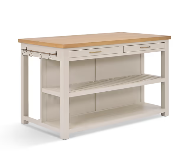 Product image of wooden kitchen island.