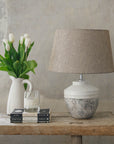 Wilma Stone Lamp & Shade